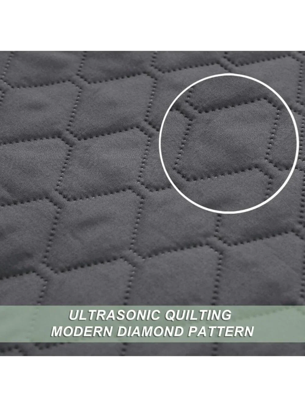 Reversible Full Queen Quilt Bedding Set - Cozy Grey Comforter & Stylish Decor